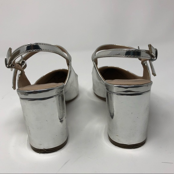 Preowned like new ASOS block heel sling backs - Picture 3 of 5